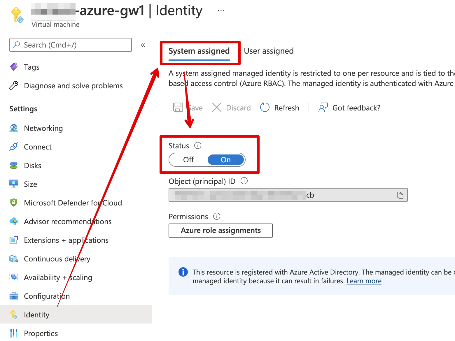 System-assigned Managed Identity